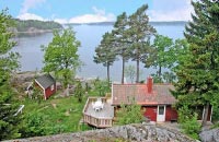 Ufergrundstück auf der autofreien Bjurö-Insel mit Fjordblick